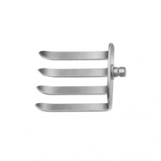 Caspar Lateral Blade Blade with 4 Prongs Stainless Steel, Blade Size 42 x 52 mm